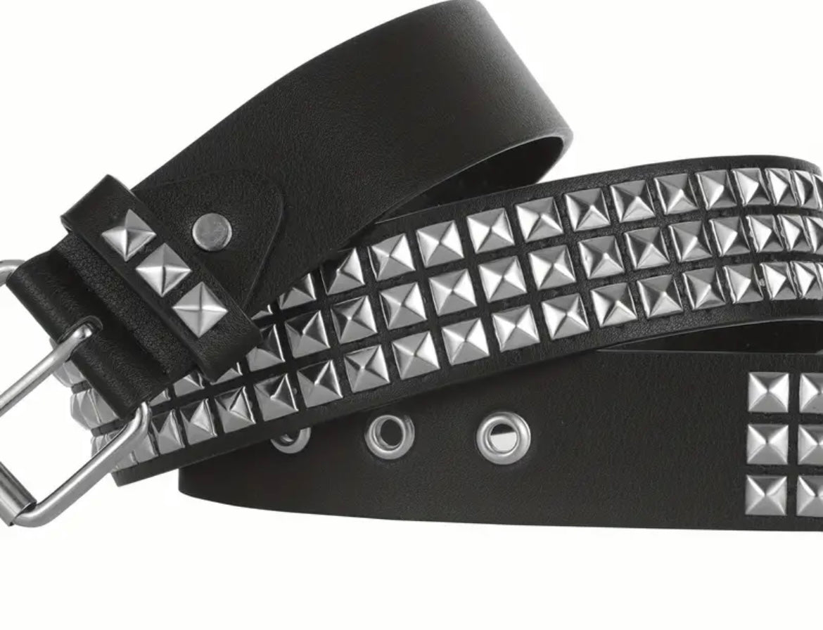 Triple Studded Belt