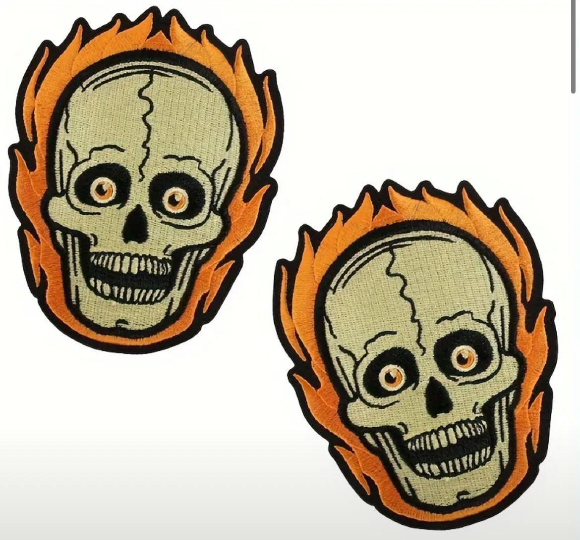 Skull On Fire Patch