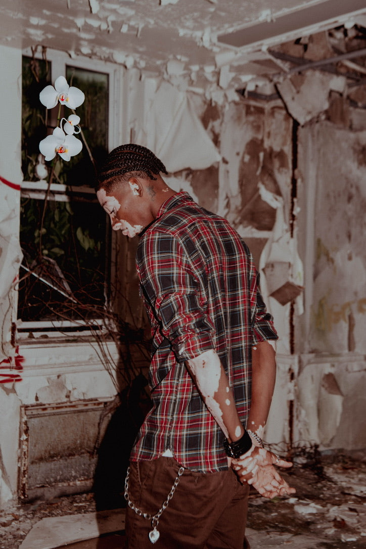 Double Buckle Black Leather Bracelet