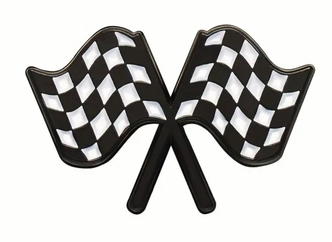 Checkerboard Flags Pin