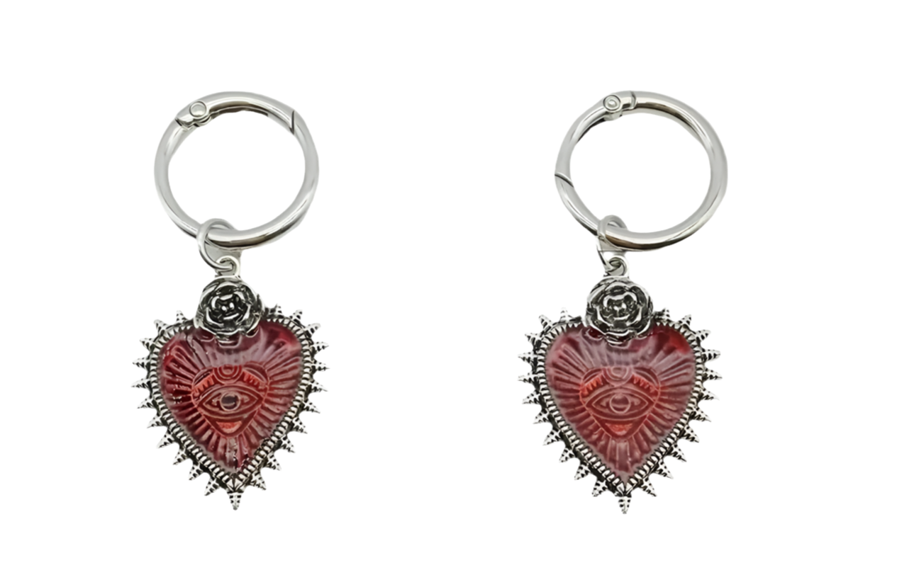 Rose/Sacred Heart Boot Charms