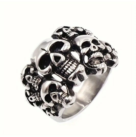 Skull Cluster Ring