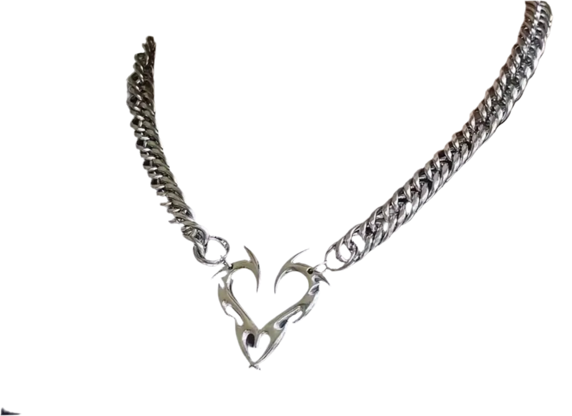 Spiked Heart Necklace
