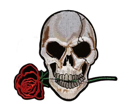 Skull w/ Rose Patch