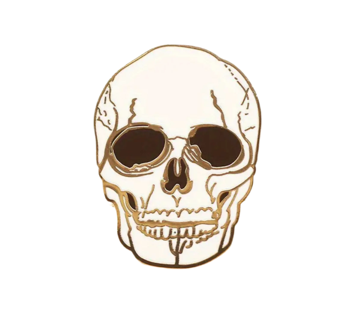 White Skull Pin