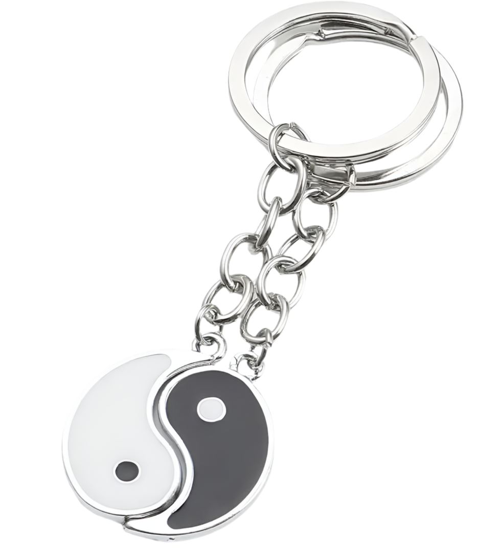 Ying Yang Keychain (2 Piece)